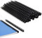 Peignes de Reliure,Peignes de Reliure en Plastique,Reliure Spirale,Paquet de 100 Pince Reliure,6 mm 21 Anneaux,A4,Noir