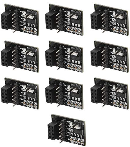 10PCS 3,3V 8Pin NRF24L01+ Wireless Modul Adapter Board für SPI Schnittstelle Verwendung