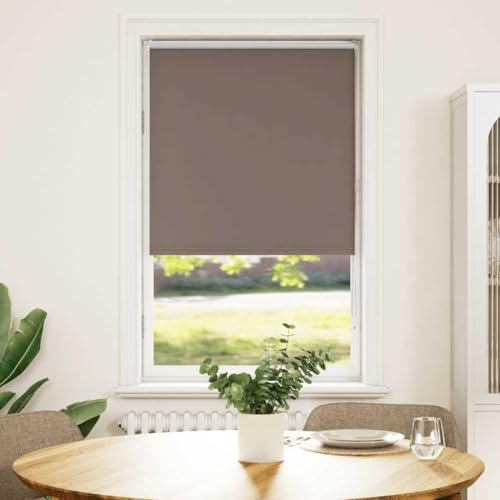 vidaXL Verdunkelungsrollo Kaffeebraun 80x150cm Stoffbreite 75,7 cm