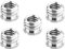 Losueeun 5 Pack 1/4 to 3/8 Conversion Screws Standard Adapter Reducer Sleeve Converter for SLR Camera Tripod Monopod Tripod Video Light Stand