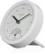 Kienzle Badezimmeruhr 14 cm mit Quarzuhrwerk, Hygrometer und Komfortanzeige, spritzwassergeschützt, Wandmontage oder Standfuß