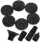 CIMAXIC 3-Packs Solar Bath Fountain Nozzle Heads for Small Outdoor Easy to Change Water Nozzles for Garden Fountain Accessories