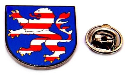 Hessen Pin Wappen Ansteck-Pin Bundesland Hessen | Pins von Bundesländern und Städten Wappen in bester Qualität