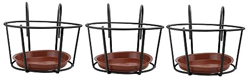 FONDOTIN 3 Sets Chlorophytum Comosum Blumentopfhalter Pflanzenhalter Blumen Sukkulenten Topfhalter Blumenregale Sukkulenten Topfregale Blumentopfregale Gartenregale Blumentopfregale Eisen