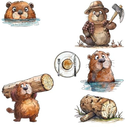 XIANMY Transparente Stempel, Otter-Silikon-Stempel, Siegel, Stanzformen, geprägte Vorlage für DIY, Scrapbooking, Karten, Tagebuch, Fotoalbum, Dekoration, Siegel