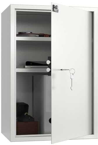 Profirst Möbeltresor Guardian 5 Stahl Doppelbartschloss 2 Schlüssel 2 verstellbare Fachböden Filzunterlage inkl. Befestigungsmaterial