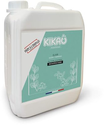 KIKAO- Elixir - Huiles essentielles pour Sauna et hammam - Cassis/Eucalyptus- Prêt à l'emploi