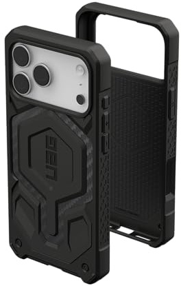 URBAN ARMOR GEAR Monarch Pro Case kompatibel mit Apple iPhone 17 Pro Max Hülle (Wireless Charging/Magnetische Aufladung, 5-Schichten Schutz) Carbon Fiber