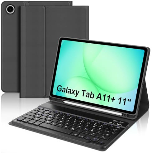 JADEMALL Für Galaxy Tab A11+ 11 SM-X230 Hülle mit Tastatur QWERTZ