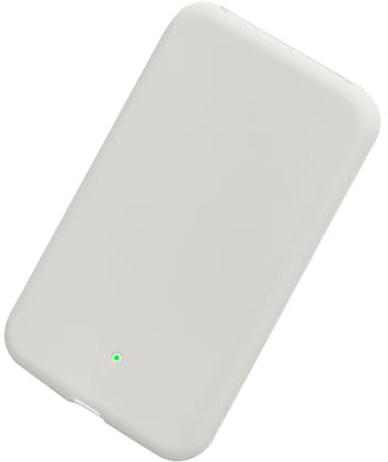 kwmobile Case Compatible with Apple Air MagSafe - Portable Powerbank Cover - External Battery Charger Bag, Shockproof - White