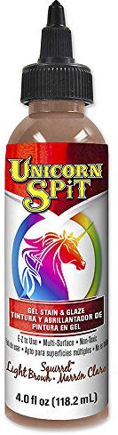 Unicorn SPiT Squirrel 5770014 Brown Paint Gel Stain & Glaze for Art Projects 118ml