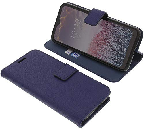foto-kontor Tasche kompatibel mit Blackview A60 Pro Book Style blau Schutz Hülle Buch