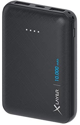 Xlayer Zusatzakku Powerbank Smartphones/Tablets (10000mAh, Schwarz)