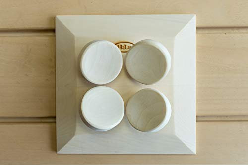 Halu Sauna Kopfstütze quadratisch aus Espe, 512-SQR-2A