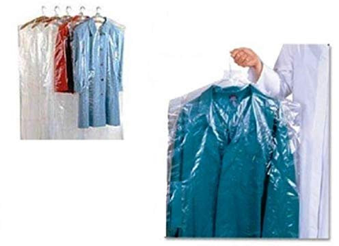 Buste Copri Vestiti 50 Custodie in Polietilene Trasparente 60x120Cm