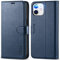 TUCCH Wallet Case for iPhone 12 Mini (5.4), PU Leather Folio Case with RFID Blocking Protect Credit Card Holders Magnetic Viewing Stand[Shockproof TPU Case] Compatible with iPhone 12 Mini, Dark Blue