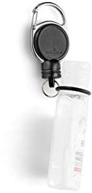 Durable Jojo-Kittelclip für kleine Desinfektionsflaschen, extra stark mit Magnet, 1 Stück, schwarz , 836901
