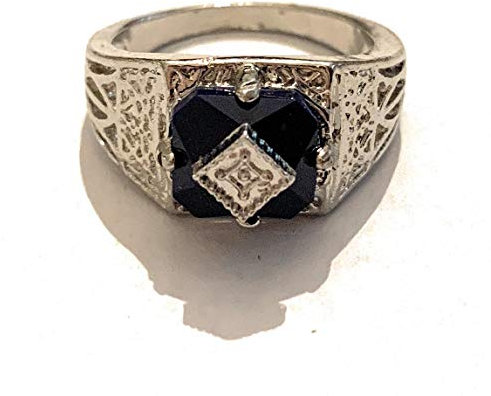 giulyscreations Ring Caroline Forbes Metall Nickelfrei inspiriert The Vampire Diaries Solarring TVD Cosplay blau