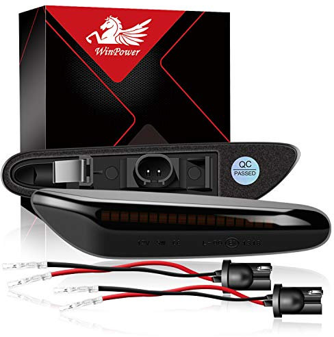 WinPower Seitenmarkierung Signal Licht anmachen Sequenzieller Blinker Fehlerfrei Kompatibel mit BMW E90 E91 E92 E93 E60 E87 E82 E46 usw., 2 Stück