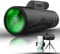 Kitlay 12x50 Monokular Teleskop für Smartphone, Zoom Hochauflösende Sicht-Optik BAK4 Kristallprisma | Eingebauter Kompass für alle Outdoor-Aktivitäten, Schwarz