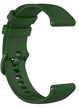 Cinturino Sportivo 20mm per Garmin Venu Sq, Venu, Vivoactive 3/3 Music - Ricambio Band (Blu)