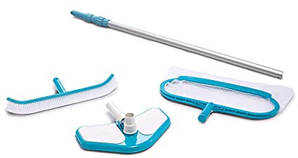 Intex Pool Deluxe Reinigungs-Set 29057 (3-teilig) + Alu-Teleskop Stab 29055