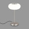 BRILONER Leuchten - Tischleuchte, Tischlampe dimmbar, 4.8 Watt, 500 Lumen, 4000 Kelvin, Matt-Nickel/Weiß, 350x198mm (HxD)