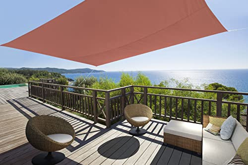 IDEPRICE Voile D OMBRAGE RECTANGULAIRE 3X4M Terra Cotta