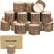 Norhogo 20 Stück Tischkartenhalter Holz, fotoaufsteller, holzfuß für tischkalender, holzständer für karten - Fotohalter Aus Holz Kartenhalter Fotohalter Menükarten Halter für Hochzeit Deko
