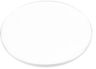 sourcing map 38mm Diámetro Reloj Cristal Zafiro Cristal Lente, Redondo Plano 1mm Grosor Reemplazo Piezas para Relojero Reparación Transparente