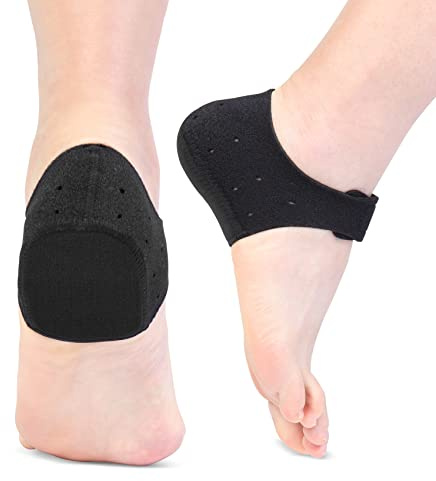 Thicker Heel Cushion Cups for Heel Pain【Updated Version】, Plantar Fasciitis Heel Spur Relief Products, Heel Supports Inserts, Heel Protectors for Pressure Sores (L(W:10-13/M:8.5-13), Black2)