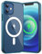 JETech Magnetic Case for iPhone 12 mini 5.4-Inch Compatible with MagSafe Wireless Charging, Shockproof Phone Bumper Cover, Anti-Scratch Clear Back (Navy)