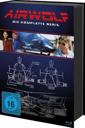 Airwolf - die komplette TV-Serie 1984 - 1987 - HD remastered - mit Jan-Michael Vincent 18 Blu-Ray Keepcase Box