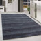 HomebyHome Teppich Wohnzimmer 140x200 cm Grau Moderne Einfarbig Meliert Design - Esszimmer und Schlafzimmer Rechteckig Teppich Kurzflor Teppiche Extra Weich Pflegeleicht - Carpet Living Room