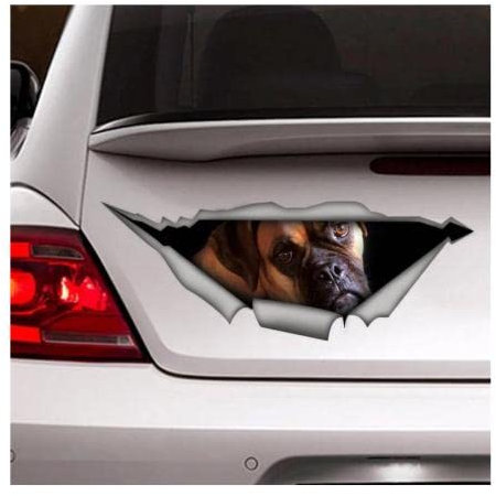 GAETOYEN Autoaufkleber Hund Personalisiert 21Cm(8.6 Inches) Deutscher Boxer Hund Aufkleber, Auto-Aufkleber, Vinyl-Aufkleber, Haustier-Aufkleber, Hund Aufkleber, Deutscher Boxer-Aufkleber(def1m4287)