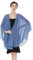 BEAUTELICATE Chiffon Schal Stola Bolero Damen Für Abendkleid Festlich Hochzeit Braut Frühling Sommer Jacke (Slate Blue, Einheitsgröße)