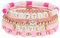 Taylor Freundschaftsarmbänder Bohemia Armbänder Set Wörter Stretch Perlen Zubehör Elastisches Seil Armband Schmuck, Holz Holz Acryl