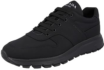 Prada Herren Schwarz Nylon Sneaker 4E3479 OQ6 F0002 45.5 EU/UK 11.5