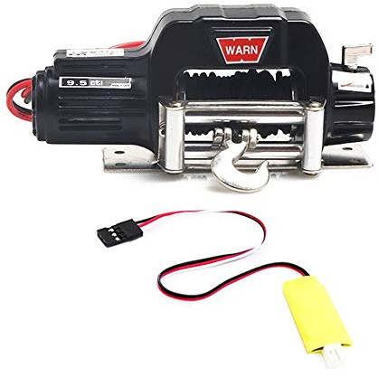 Darmlly Treuil automatique en métal avec câble de commande à 3 canaux pour 1/10 RC Crawler Auto SCX10 TRX4 Accessoires de mise à niveau, 2