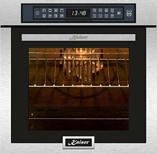 Kaiser EH 6306 R Edelstahl Einbau Backofen 79L Temperatursonde – Bratautomatik 15 Fkt. Grill Air fryer Full Touch 60 cm