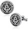Bandmax Freimaurer Manschettenknöpfe Herren Manschettenknopf Edelstahl Cufflinks for Men Modeschmuck