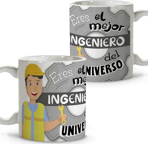 LolaPix Detalles compañeros de trabajo. Tazas originales para regalar. Regalos para ingenieros. Tazas personalizadas. Taza cerámica 330 ml.