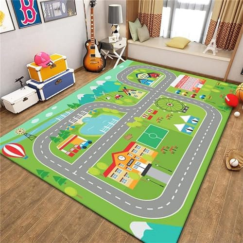 Kinderteppich Lernen Sie Das Abc-Alphabet - Kurzflor Teppich Kinderzimmer Spielteppich Antiallergen Und Extra Weich - Babyzimmer Teppiche Für Junge Und Mädchen Babyteppich 80 X 160 Cm / 31.49 -1O4S3B