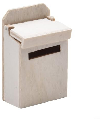 Superbe boîte aux lettres miniature en bois pour collectionneurs et amateurs (couleur naturelle)