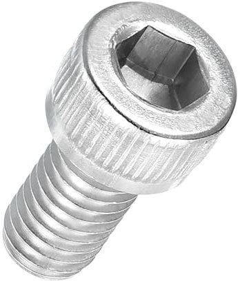 Kozelo 50pcs Tornillos de Cabeza Hexagonal - [M6-1 x 12mm] Acero Inoxidable 304 Totalmente Roscado Allen Tornillo para Motor Eléctrico Ventilador Impresión 3D Reparación, Plateado