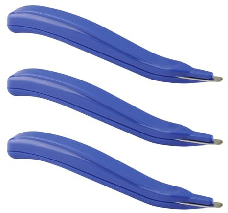 Tabanzhe 3PCS Staple Remover,Professional Magnetic Staplers Puller Tool Set,Staple Removal Gadget for Office Supplies School Classroom Desktop Accessory Home(Blue)