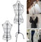 CCAUUB Metall Eisendraht Schneiderpuppe Schneider Büste Büste Schaufensterpuppe Kleiderständer Draht Torso Eisendraht Schaufensterpuppe Eisen Antik Eisendraht Vintage Weibliches Model 64cm Schwarz
