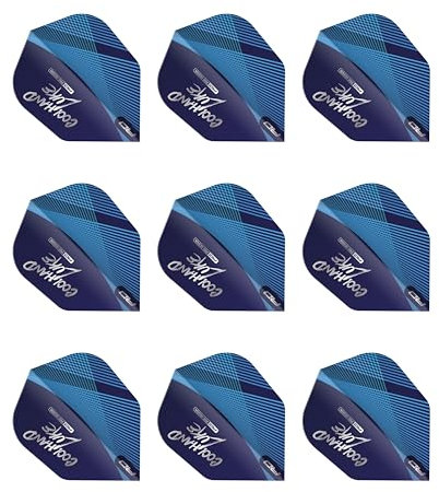 RED DRAGON Professioneller Spieler Luke Humphries Coolhand Hardcore Form No. 6 Extra dick - 100 Mikron - Dart Flüge 3 Setz pro Packung (9 Dart Flüge Insgesamt)