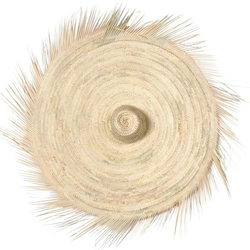 Bohome Living - Chapeau Décoratif Mural, Décoration Murale pour Salon, Chambre, Entrée, Fait Main (Taille L 100cm)