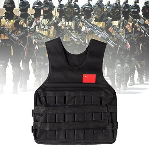 Sport-Übungs-Fitness, Weste 20 Kg Belastung, Schwarze Gewichtsweste, 20 K G-Weste, Training (#02)